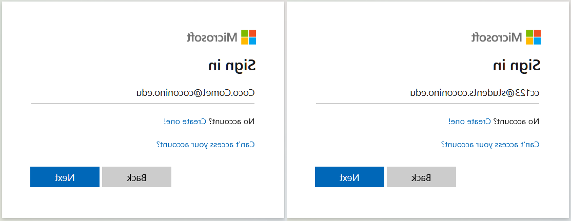 Office 365 Login window with two examples given for 学生 (CometID@students.nohuwin.net) and 员工 (Name@nohuwin.net).
